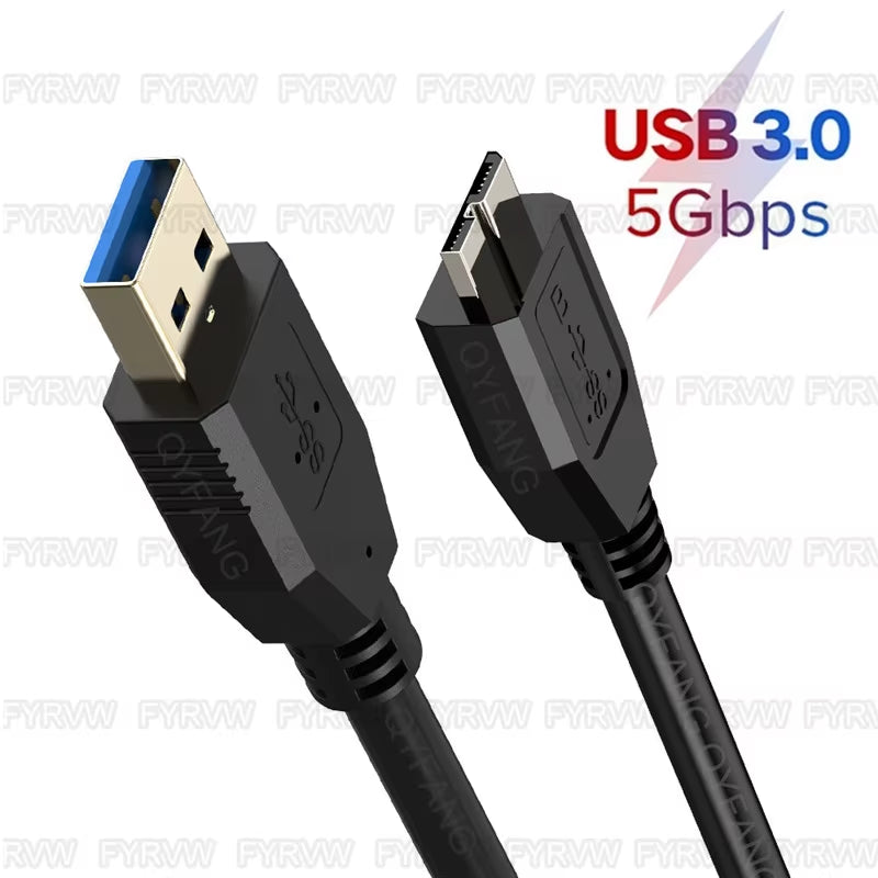 Hard Drive External Cable USB Micro B Cable HDD Cable Micro Data Cable SSD Sata Cable for Samsung Hard Disk Micro B USB3.0 Cable