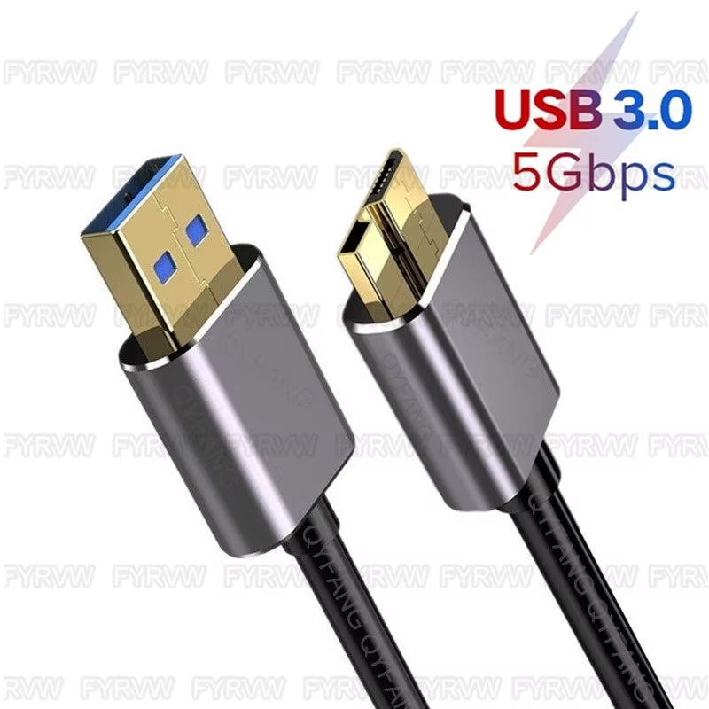 Hard Drive External Cable USB Micro B Cable HDD Cable Micro Data Cable SSD Sata Cable for Samsung Hard Disk Micro B USB3.0 Cable