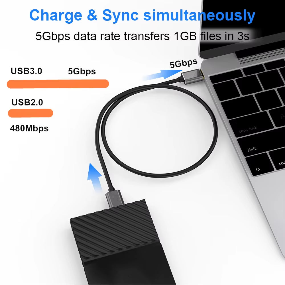 Hard Drive External Cable USB Micro B Cable HDD Cable Micro Data Cable SSD Sata Cable for Samsung Hard Disk Micro B USB3.0 Cable