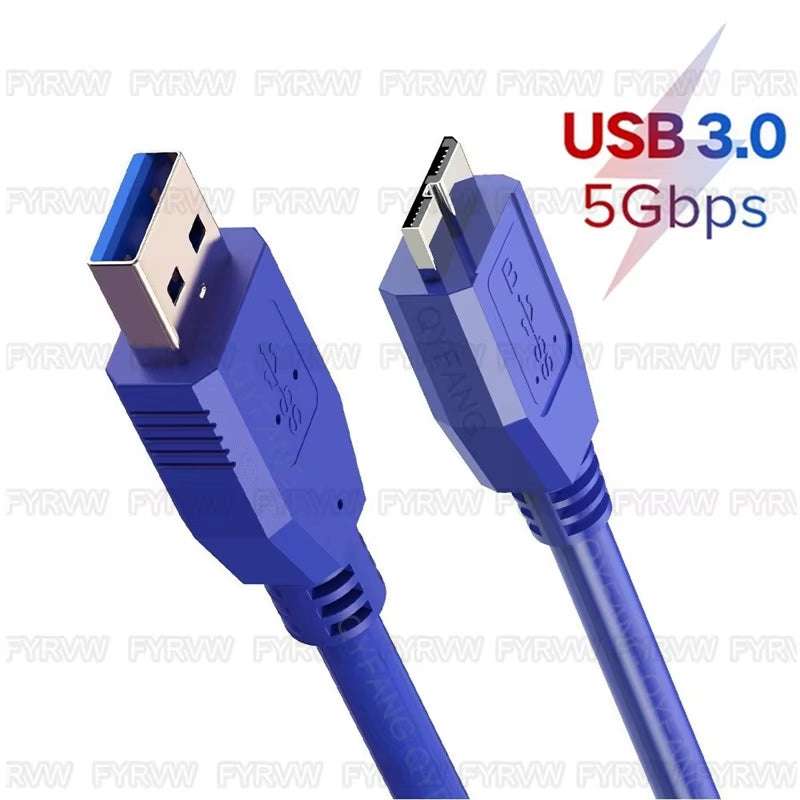 Hard Drive External Cable USB Micro B Cable HDD Cable Micro Data Cable SSD Sata Cable for Samsung Hard Disk Micro B USB3.0 Cable